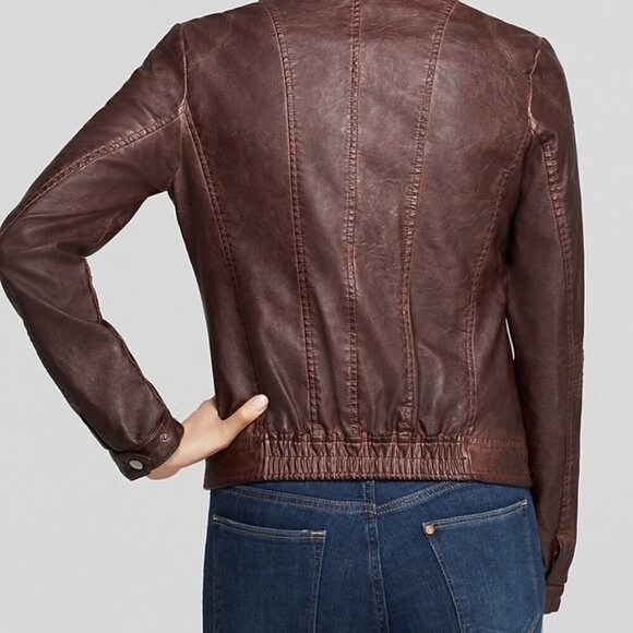 Kut From The Kloth Vegan Leather Moto Jacket Small - Picture 4 of 16